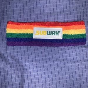 Pride exclusive subway sweat headband